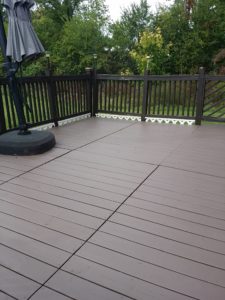 Deck job is complete, the deck was power washed and painted with three coats of Passono deck paint. Customer is very happy with the outcome of the deck. 