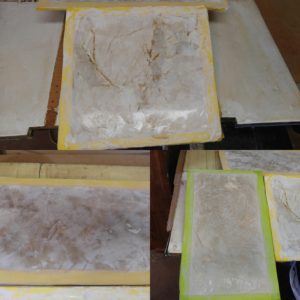 Venetian plaster samples for our customer in Delmar. The bathroom will be in the style shown. Call us about your Venetian plaster needs.